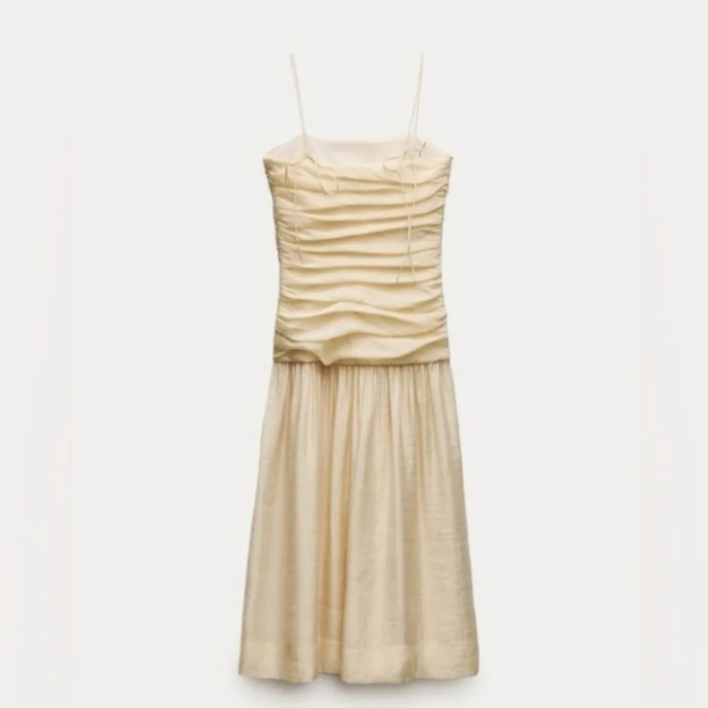 Zara Cream Midi Dress - Picture 14 of 16